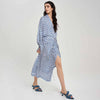 <span class="grassetto"> ABITO </span> Kimono Satin Fantasia Blu